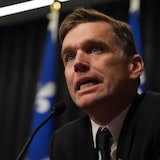 Bruno Marchand en point de presse.