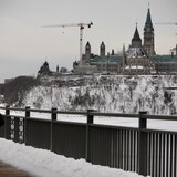 Le Parlement d'Ottawa, en hiver.
