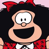 Portion de la page couverture du premier tome des aventures de Mafalda.