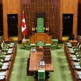 La Chambre des communes à Ottawa, vide.