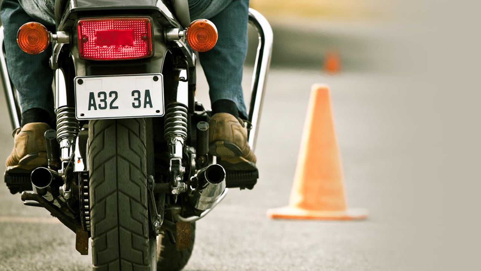 Une motocyclette