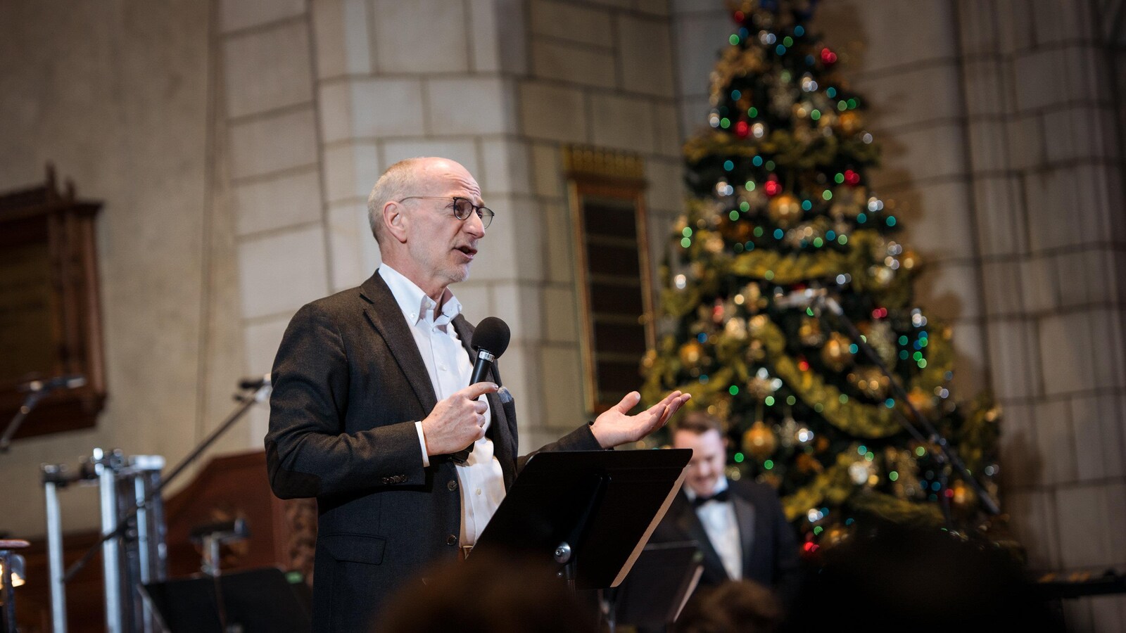 Hubert Lacroix lors d'un concert de la SRC à Montréal