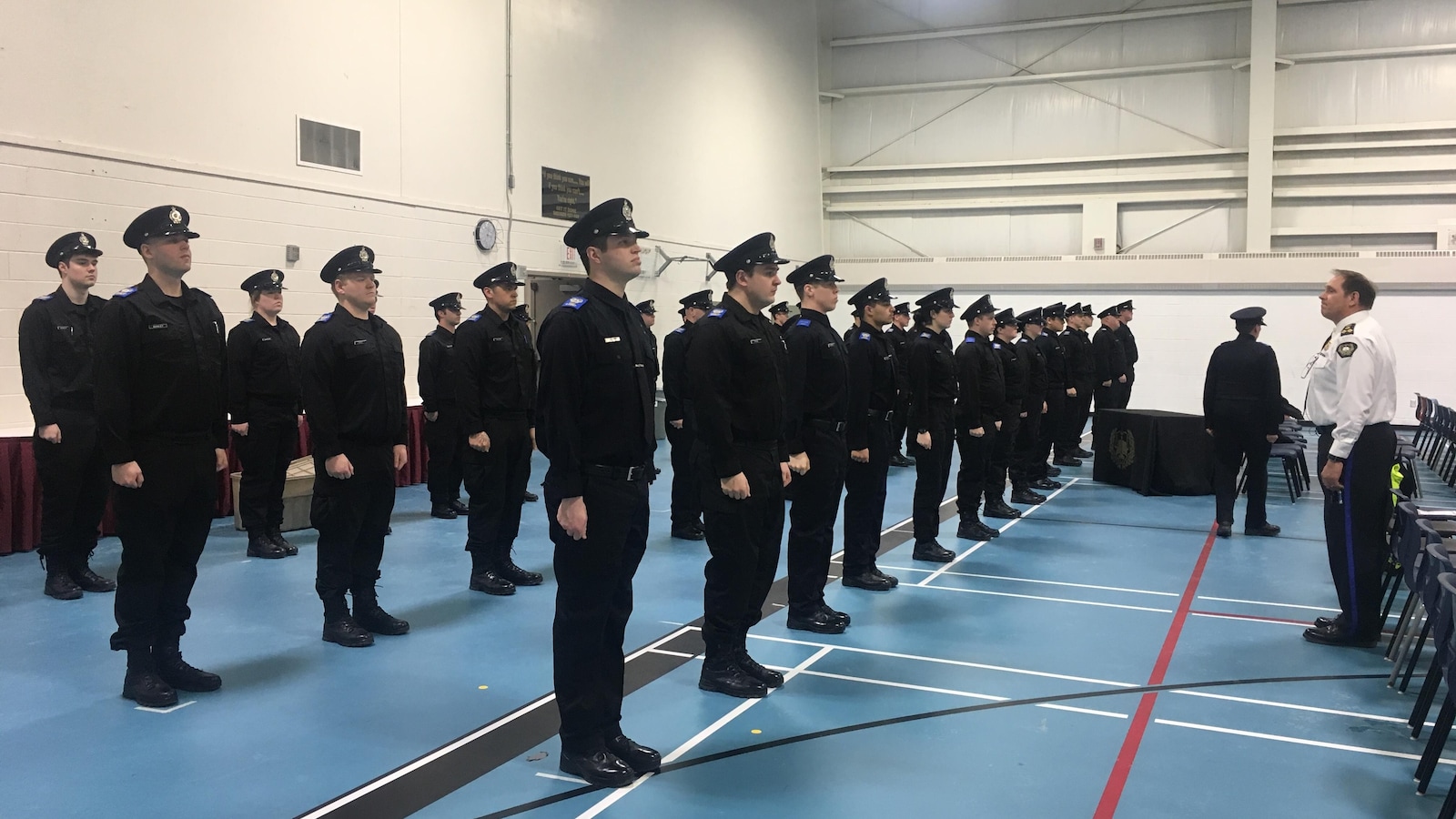Cadets de l'Académie de police de l'Atlantique.