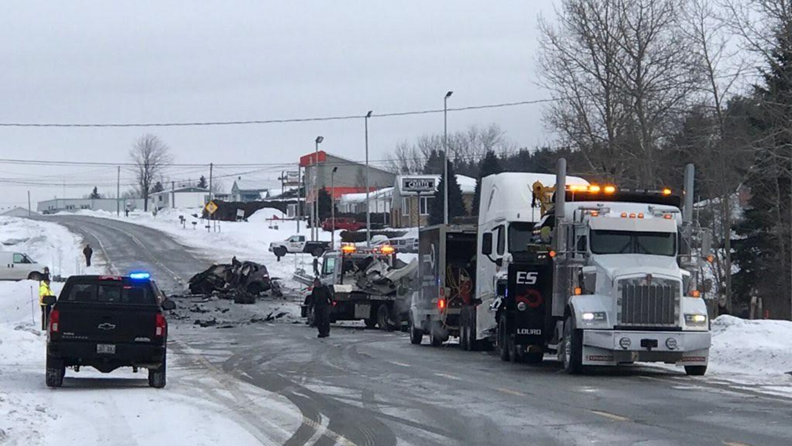 Un accident survenu sur la route 112, près d'East Broughton