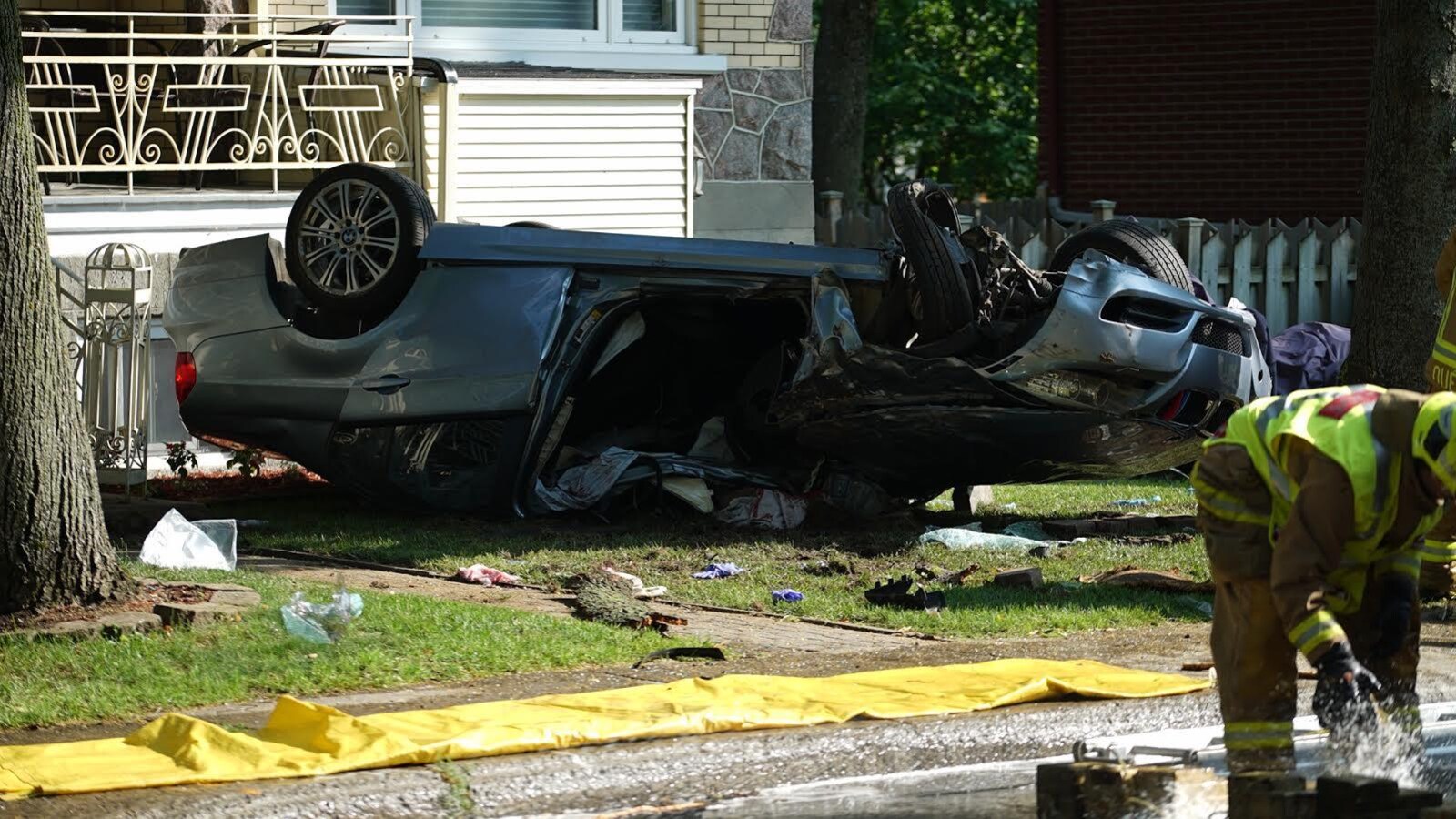 L'accident est survenu devant une résidence du secteur Limoilou.