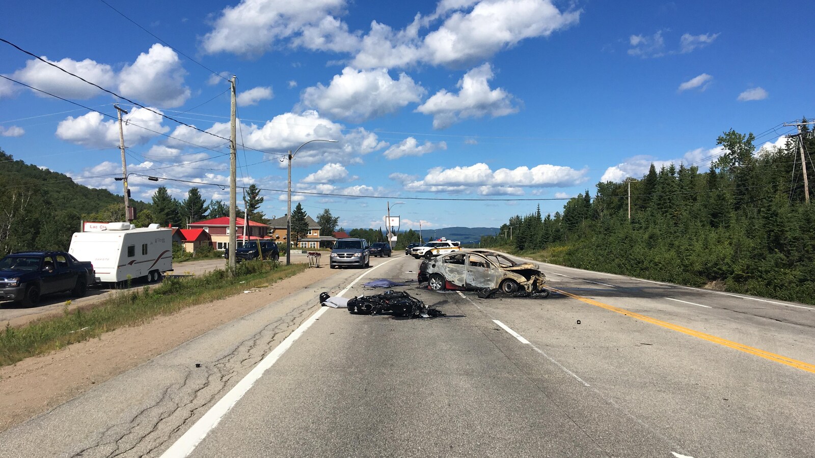 Une motocycliste meurt dans un accident à PetiteRivièreSaintFrançois