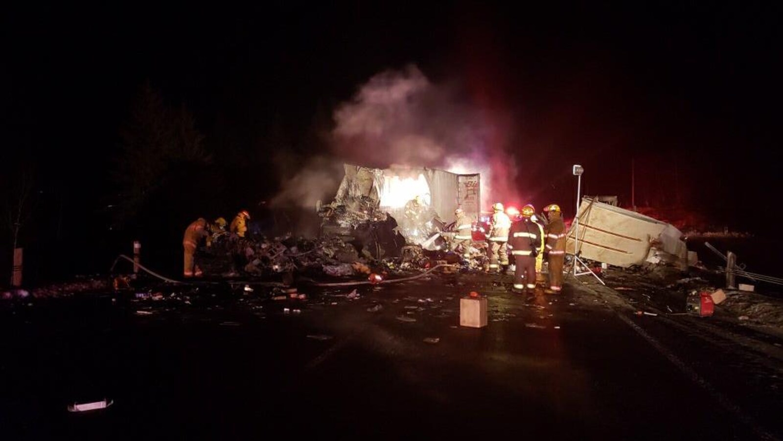 Une scène d'accident.