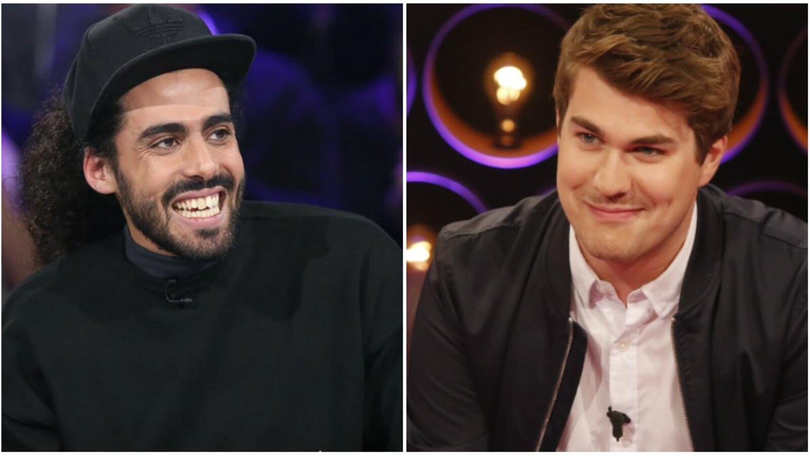 Adib Alkhalidey et Julien Lacroix lors de leur passage respectifs sur les plateaux de Radio-Canada.