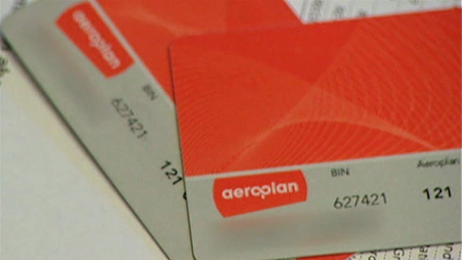 Des cartes du programme de fidélisation Aéroplan