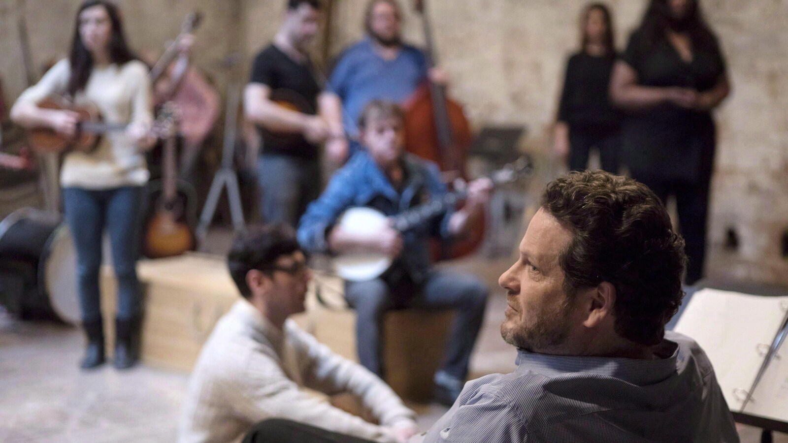 Albert Schultz pendant une répétition au Young Centre for the Performing Arts.