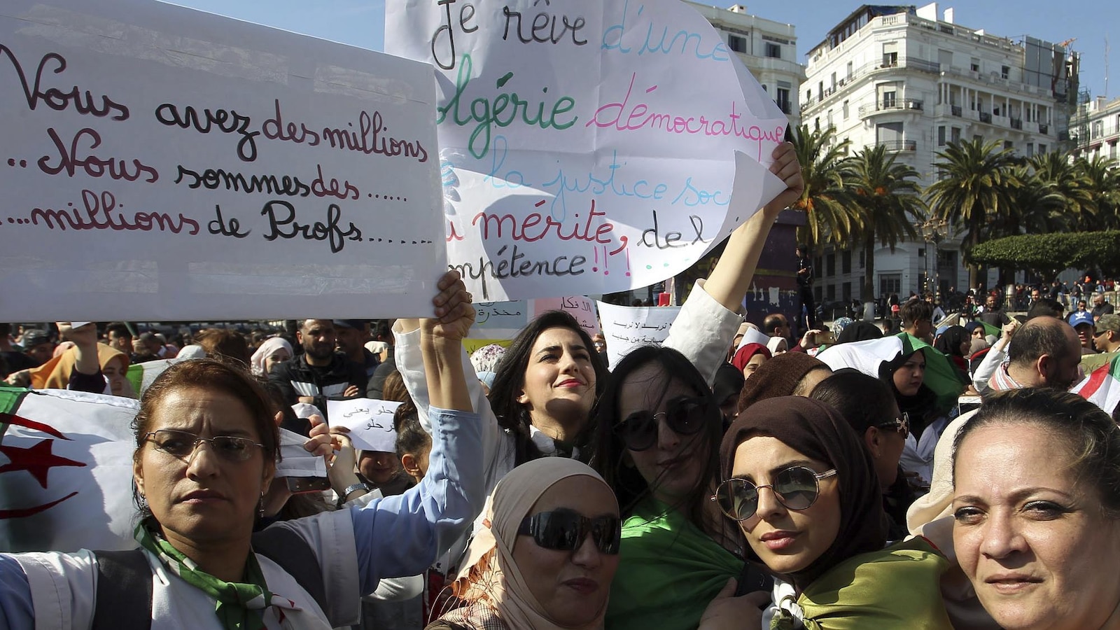 Manifestation d'enseignants à Alger