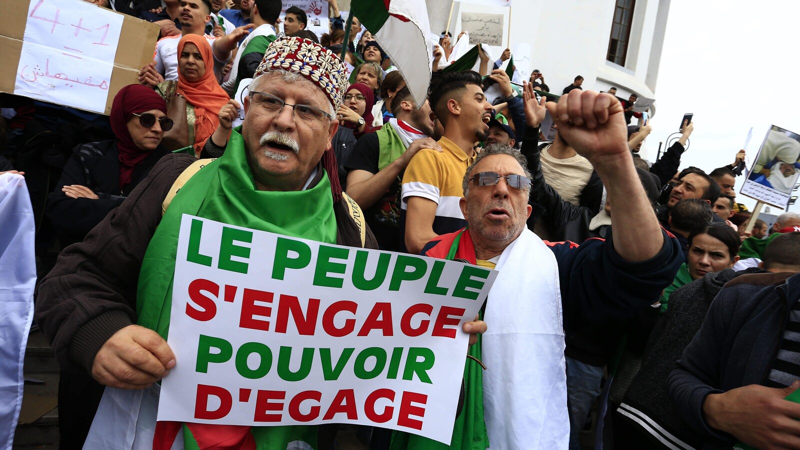 Manifestation citoyenne à Alger contre un 5e mandat de Bouteflika et le pouvoir en place.