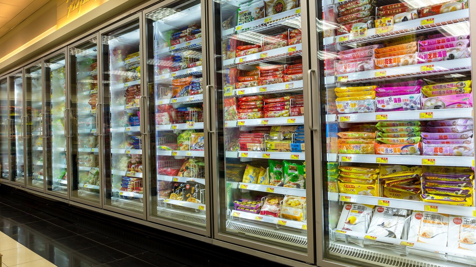 Des aliments surgelés.