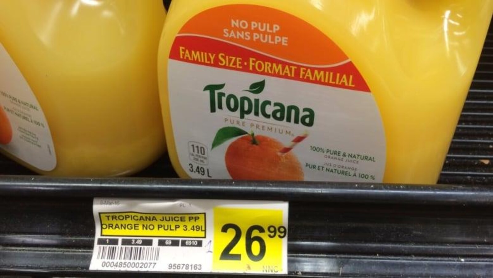 Le jus d'orange devient un produit de luxe au Nunatsiavut