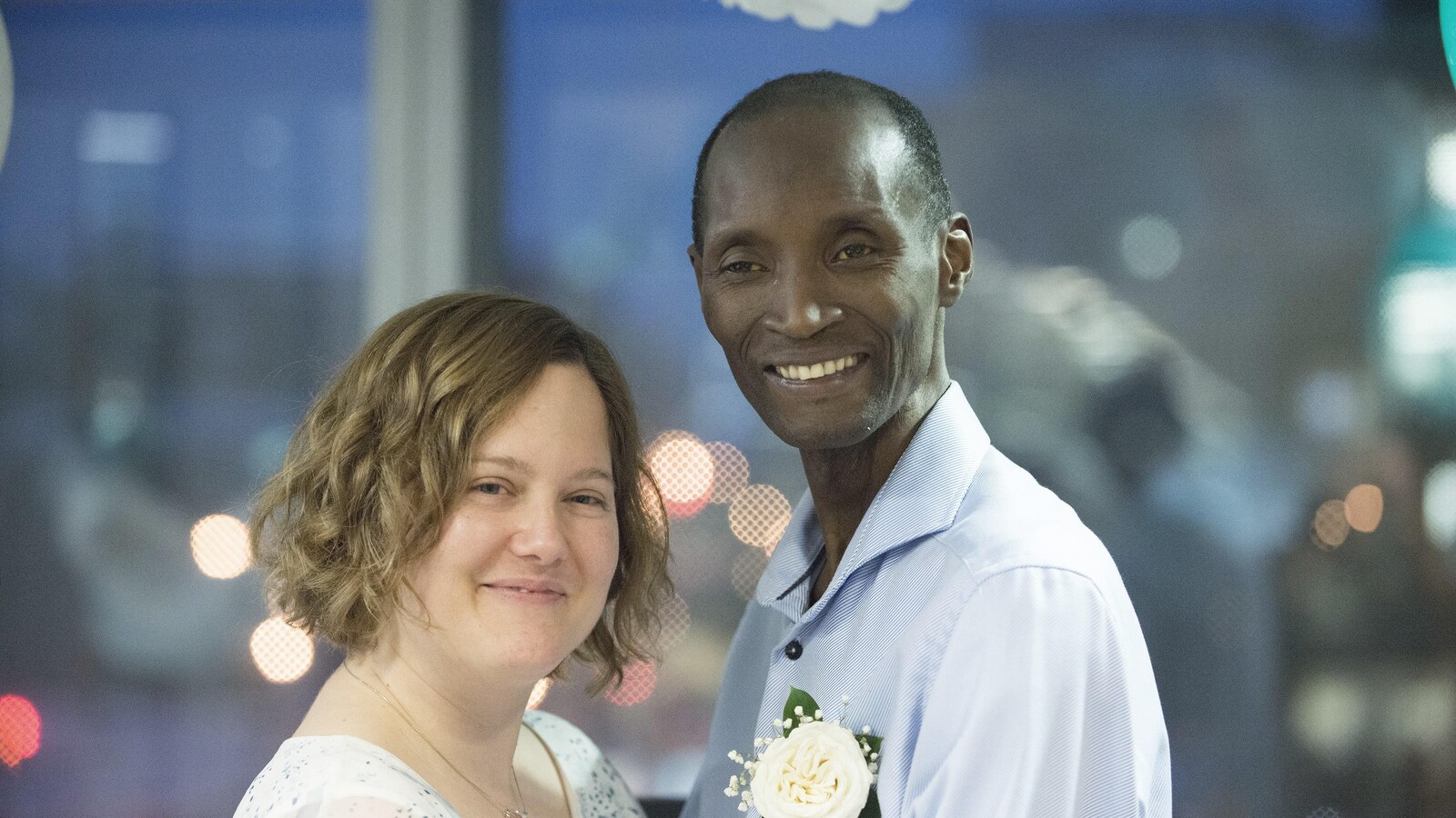 Portrait des deux jeunes mariés