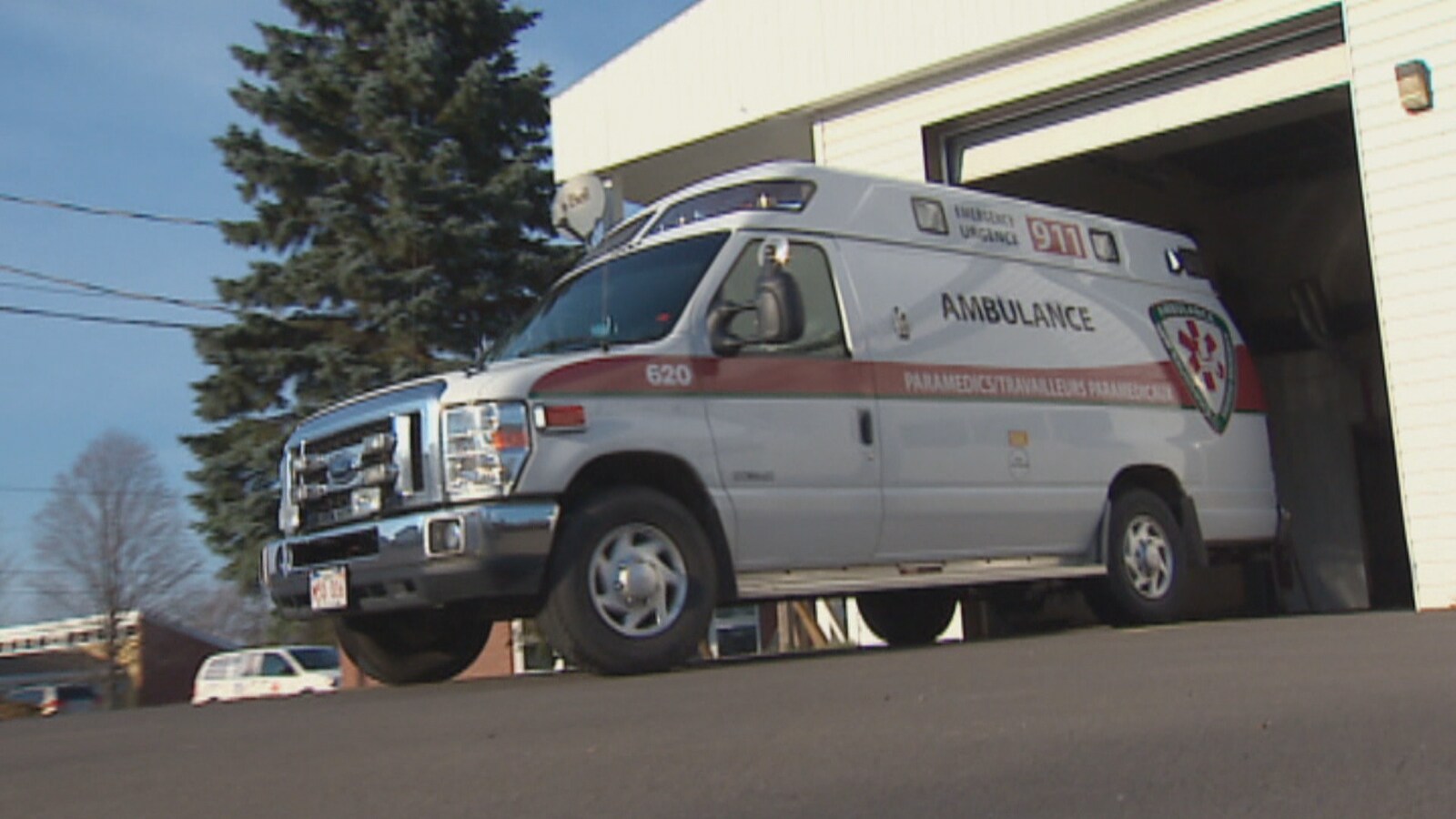 Une ambulance du Nouveau-Brunswick.