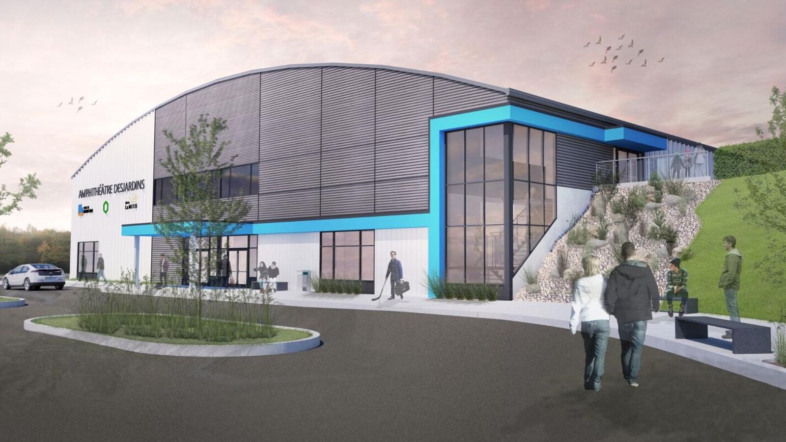 Les plans du futur amphithéâtre de Mont-Joli.