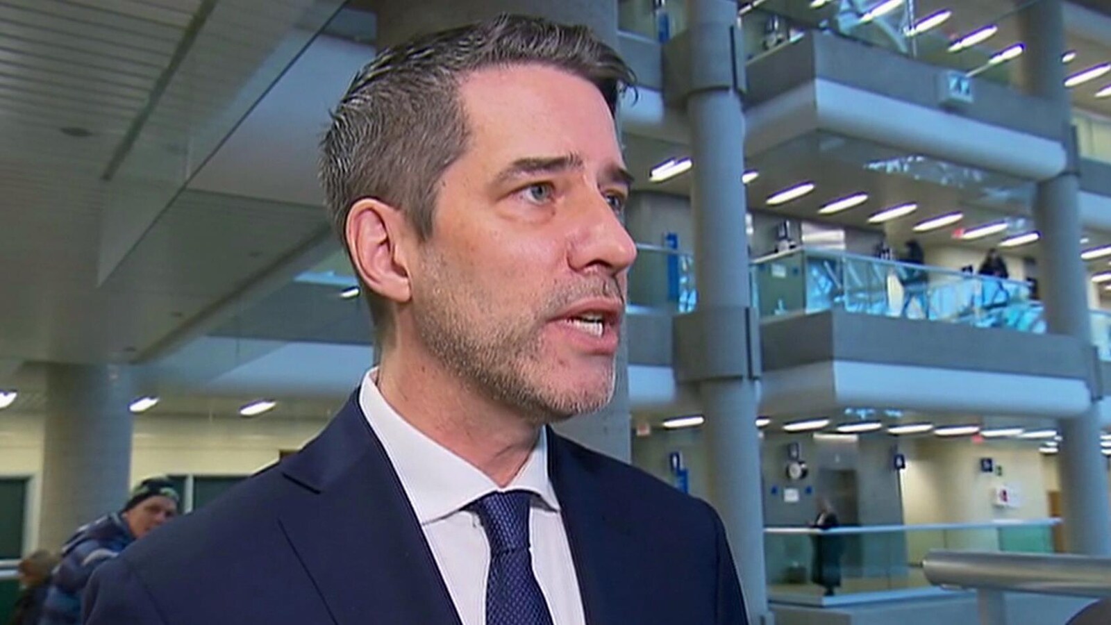 L'ex-politicien André Boisclair au palais de justice de Québec