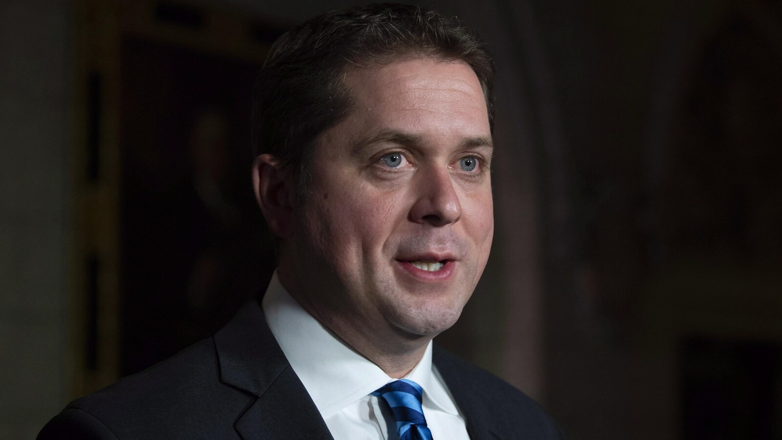 Le chef de l'opposition Andrew Scheer.