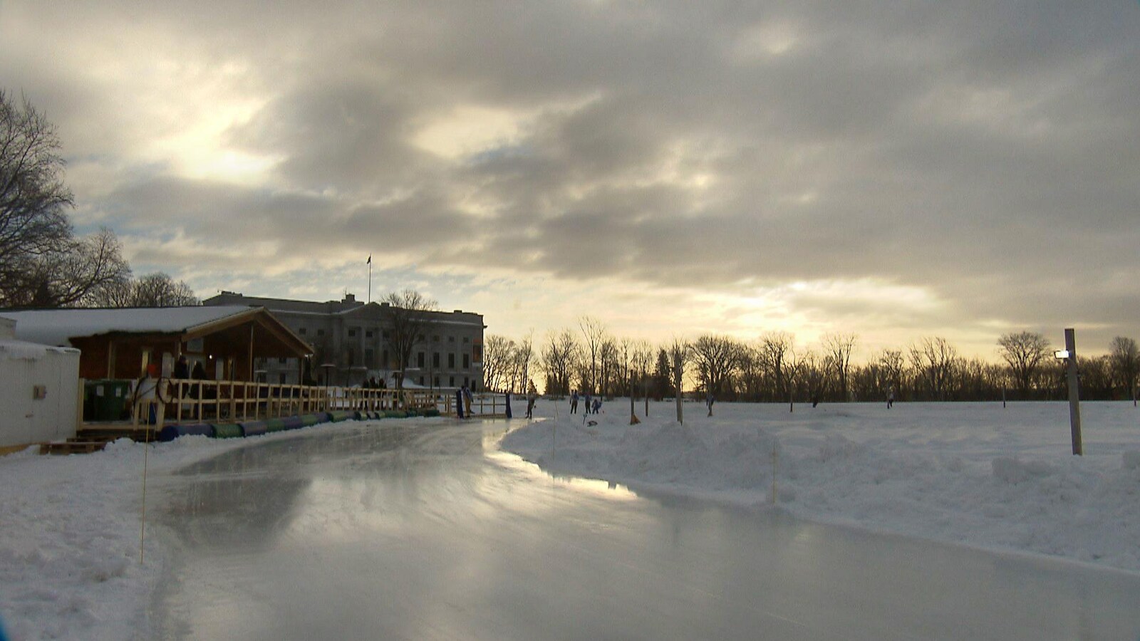 L'anneau de glace des Plaines, le 18 décembre 2018.