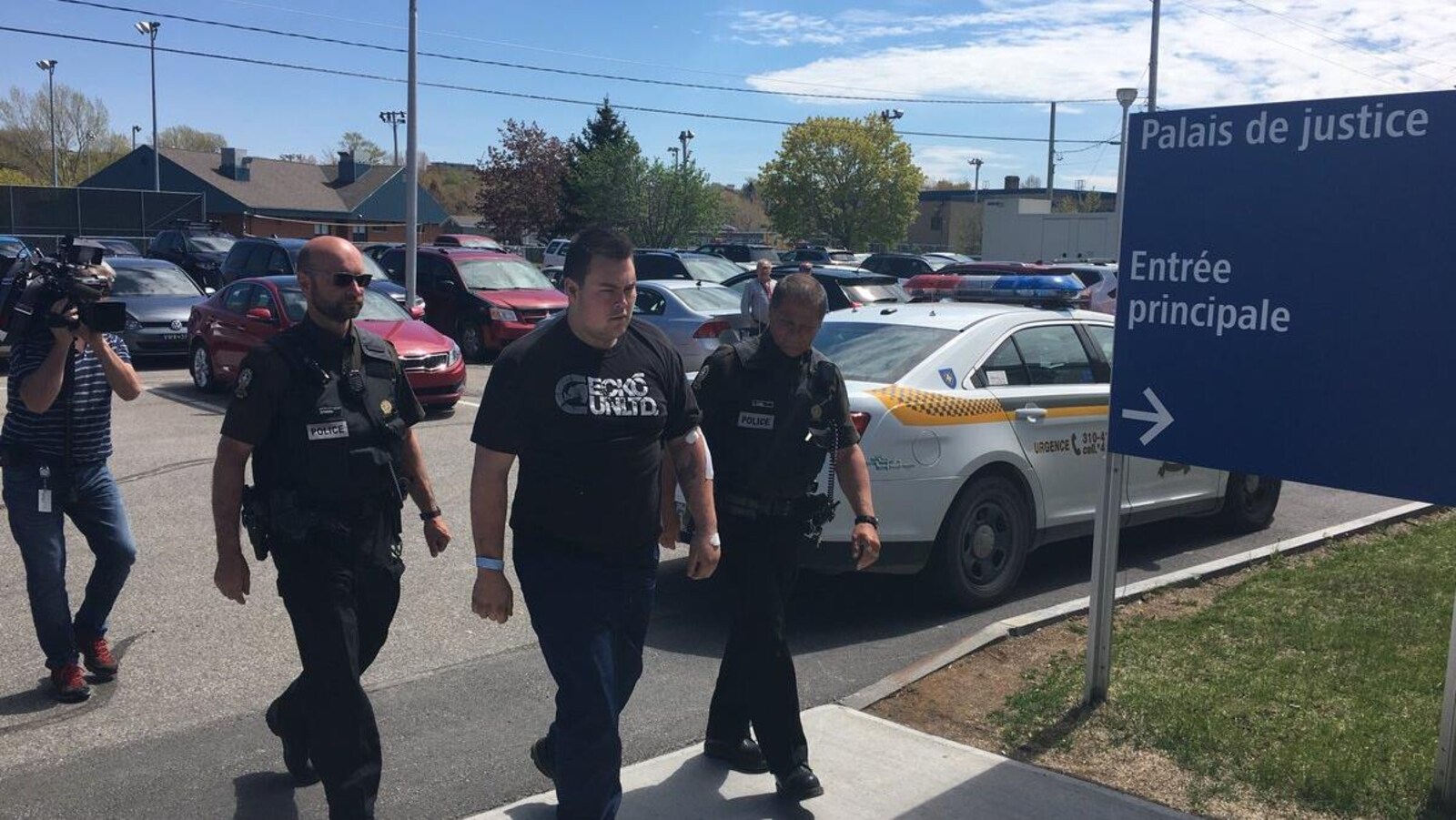 Anthony Ricard Bérubé au palais de justice de Rimouski