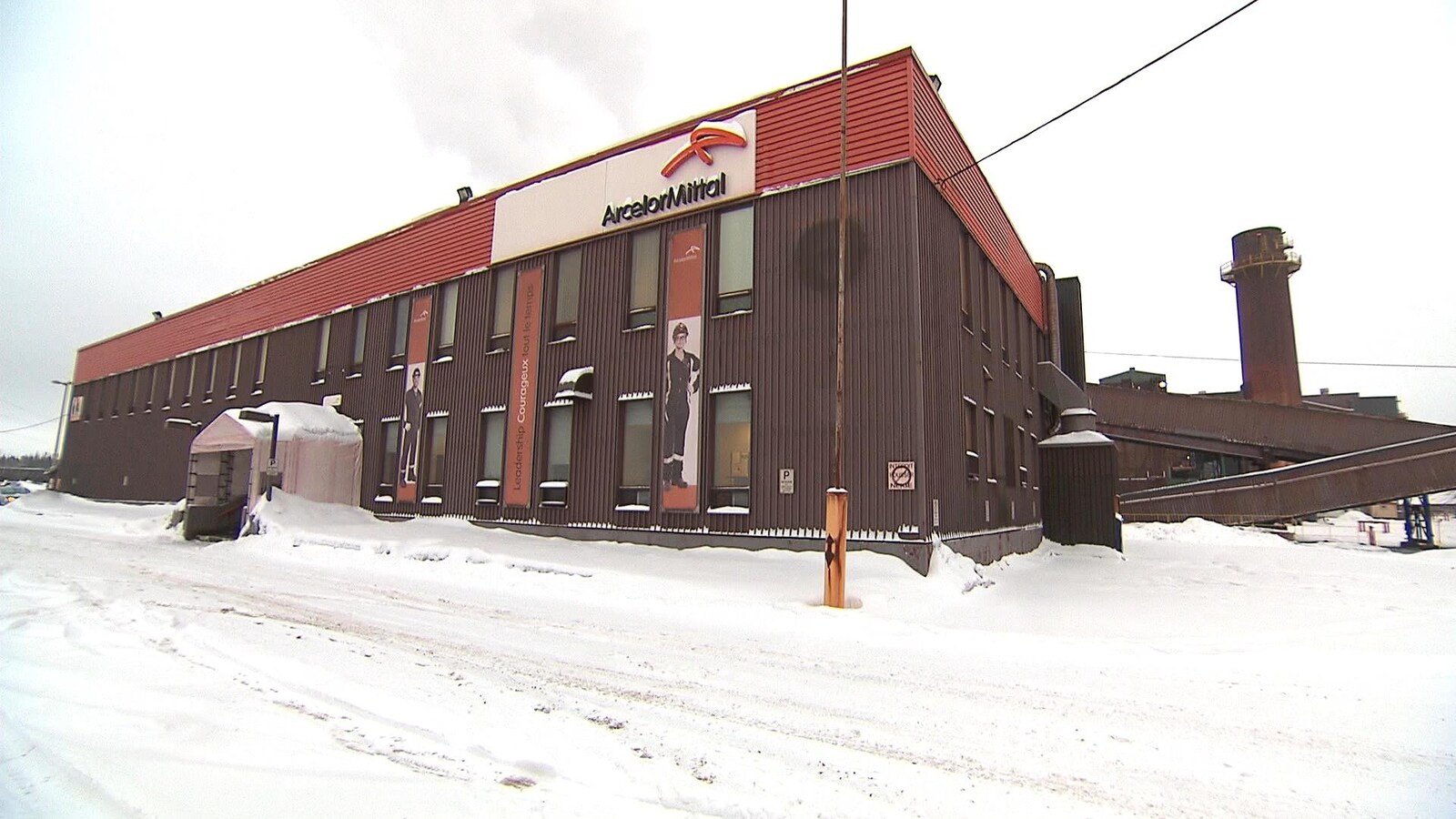 Un atelier d'ArcelorMittal à Port-Cartier.