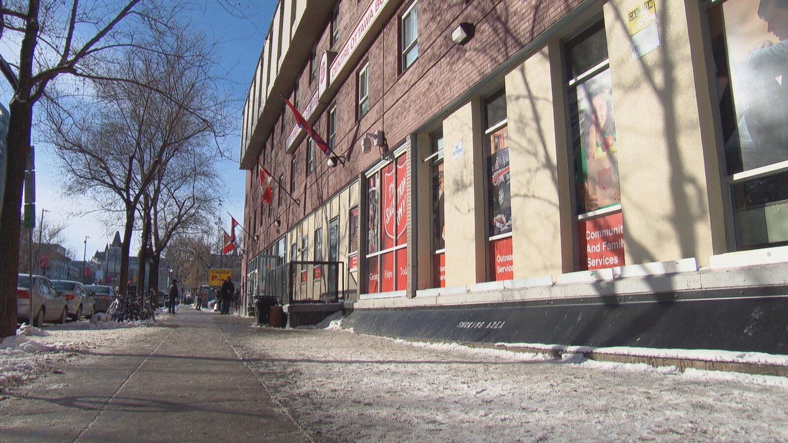 La façade des locaux de l'Armée du Salut, sur la rue George à Ottawa