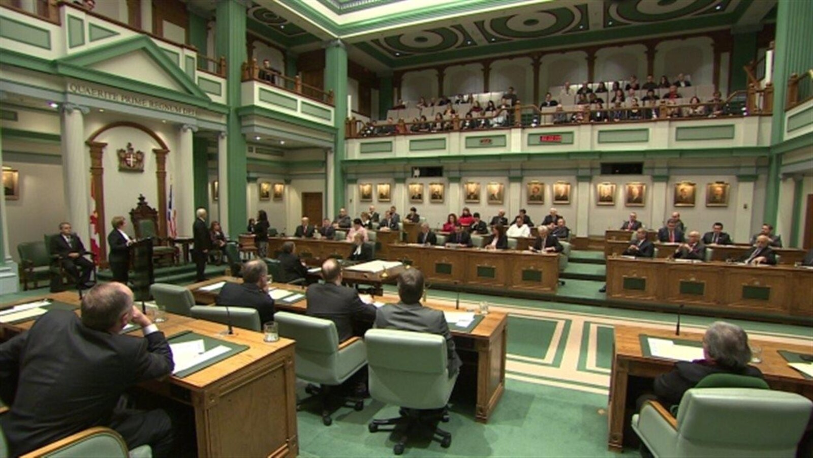 L'Assemblée législative de Terre-Neuve-et-Labrador à Saint-Jean de Terre-Neuve.