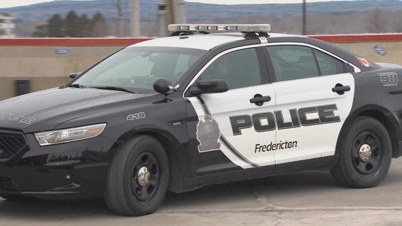 Une voiture de police de Fredericton