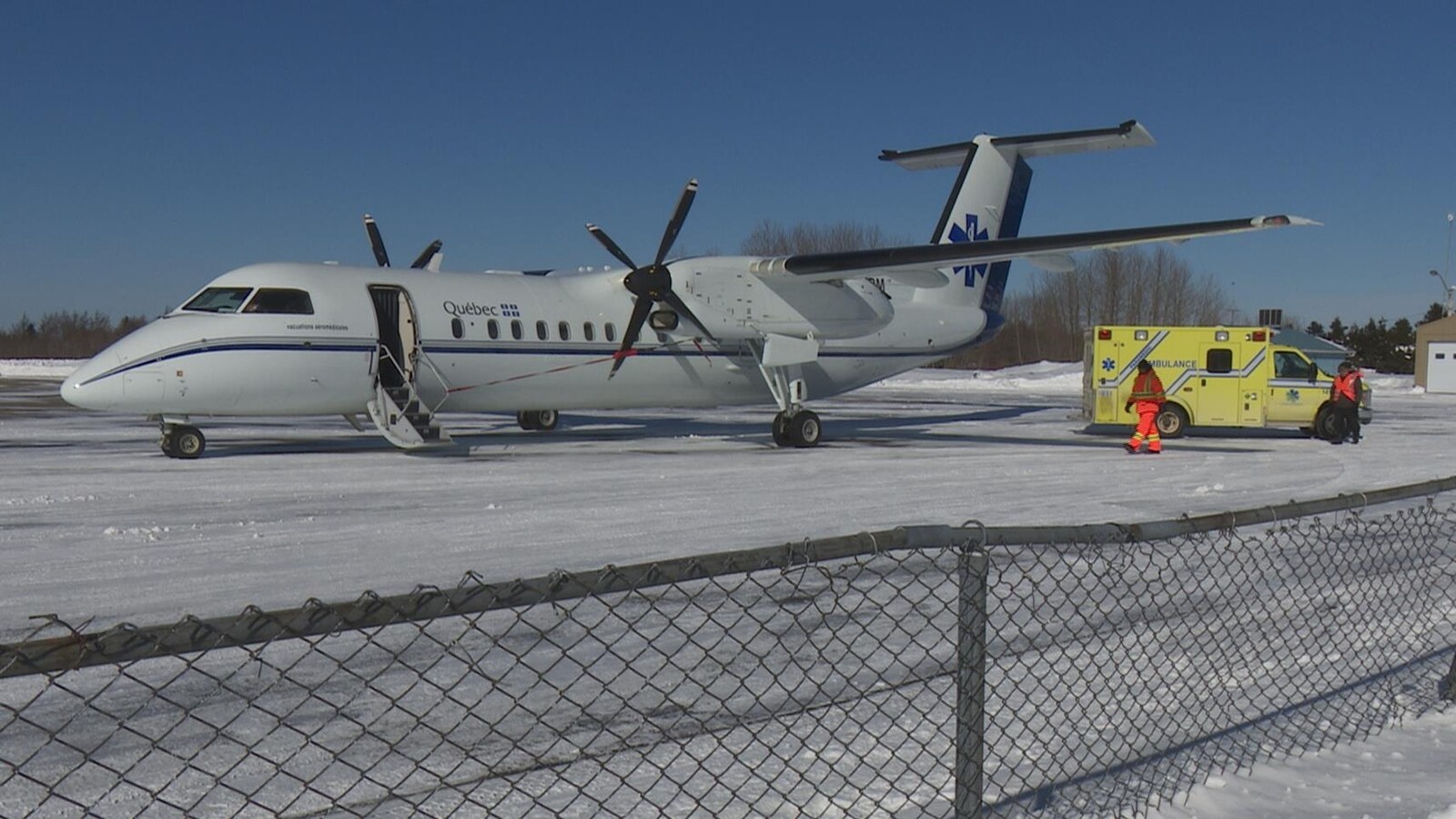 Un avion-ambulance du gouvernement du Québec.