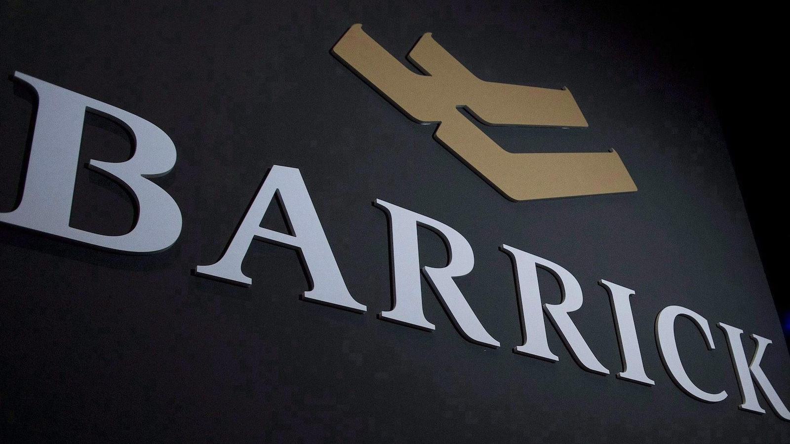 Le logo de Barrick Gold.