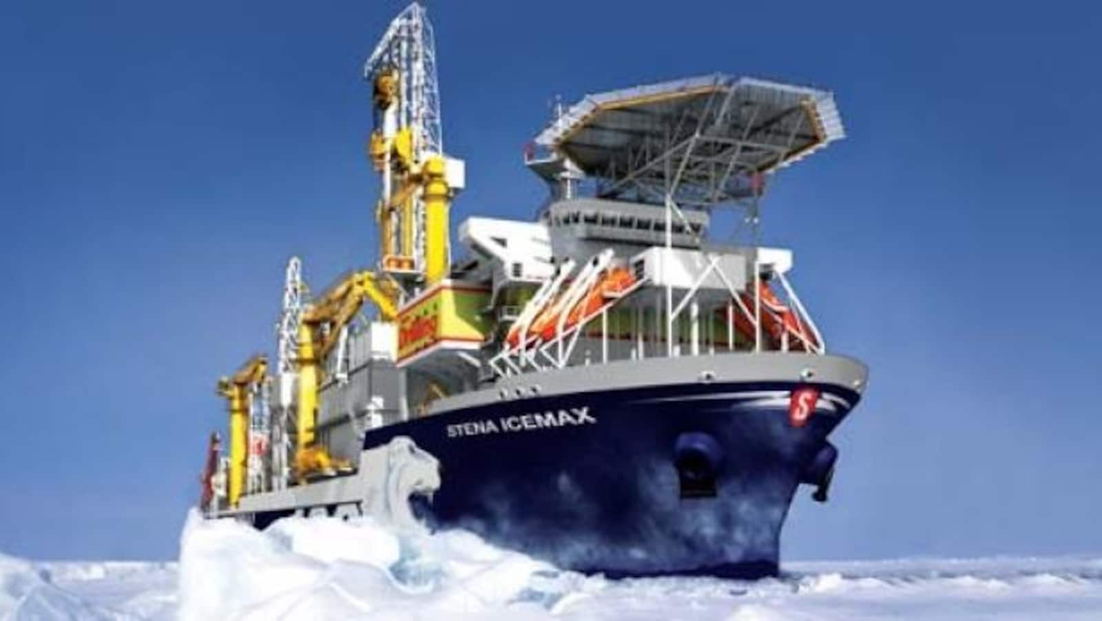 Un navire de prospection pétrolière