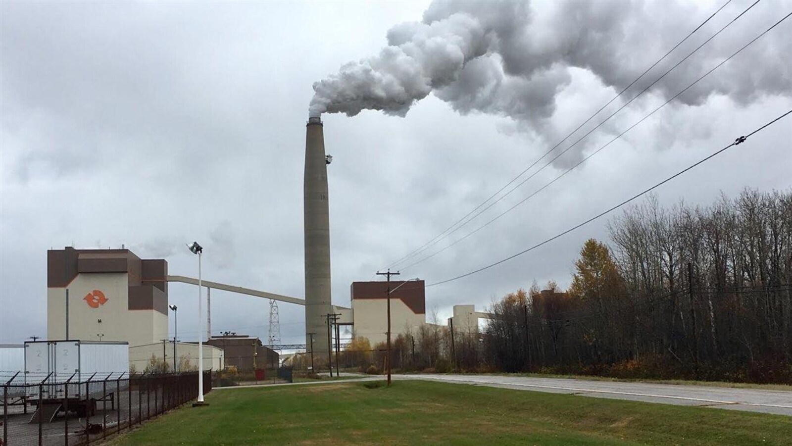 La centrale thermique de la société Énergie N.-B. à Belledune