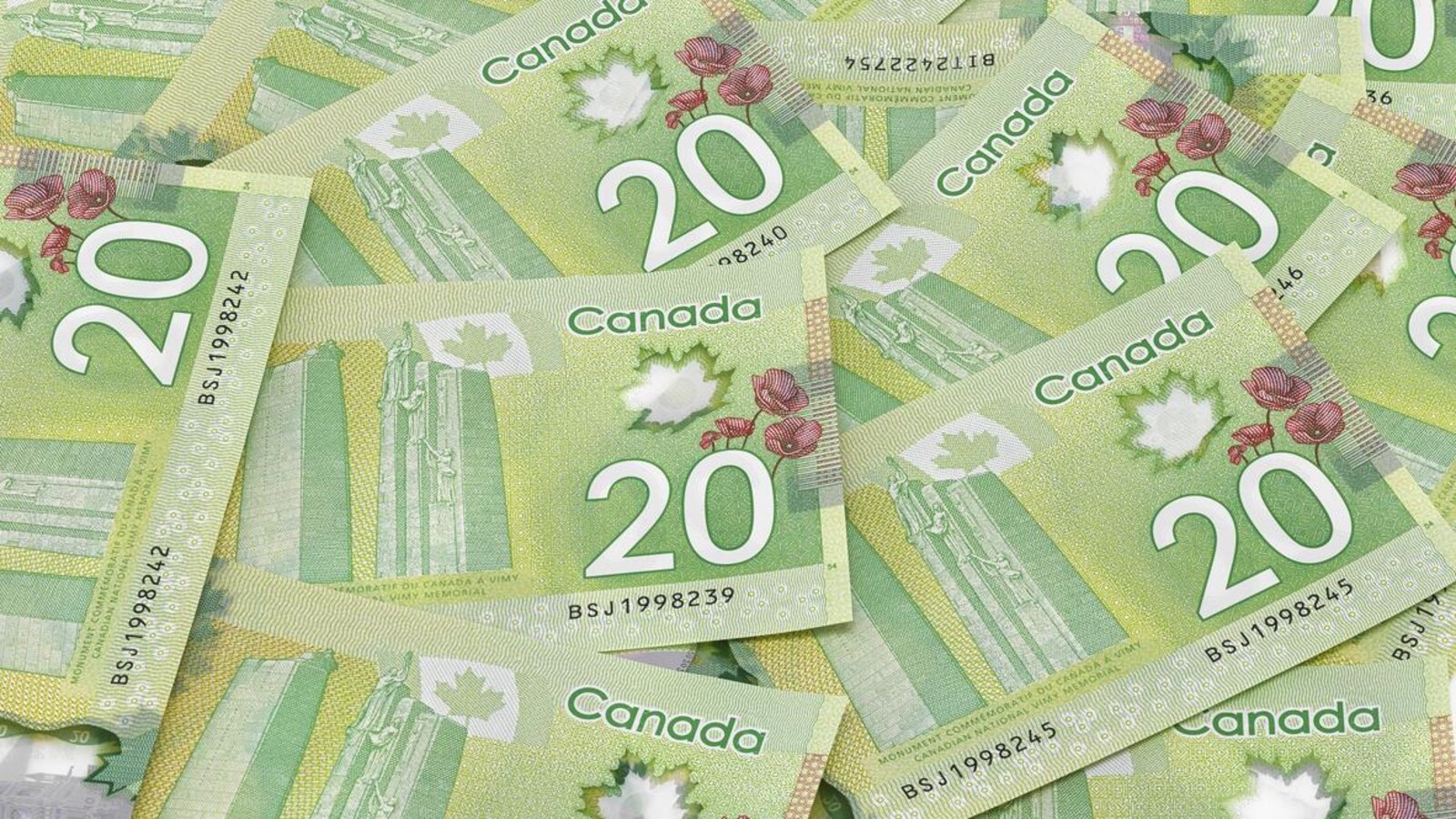 Des billets de 20 $