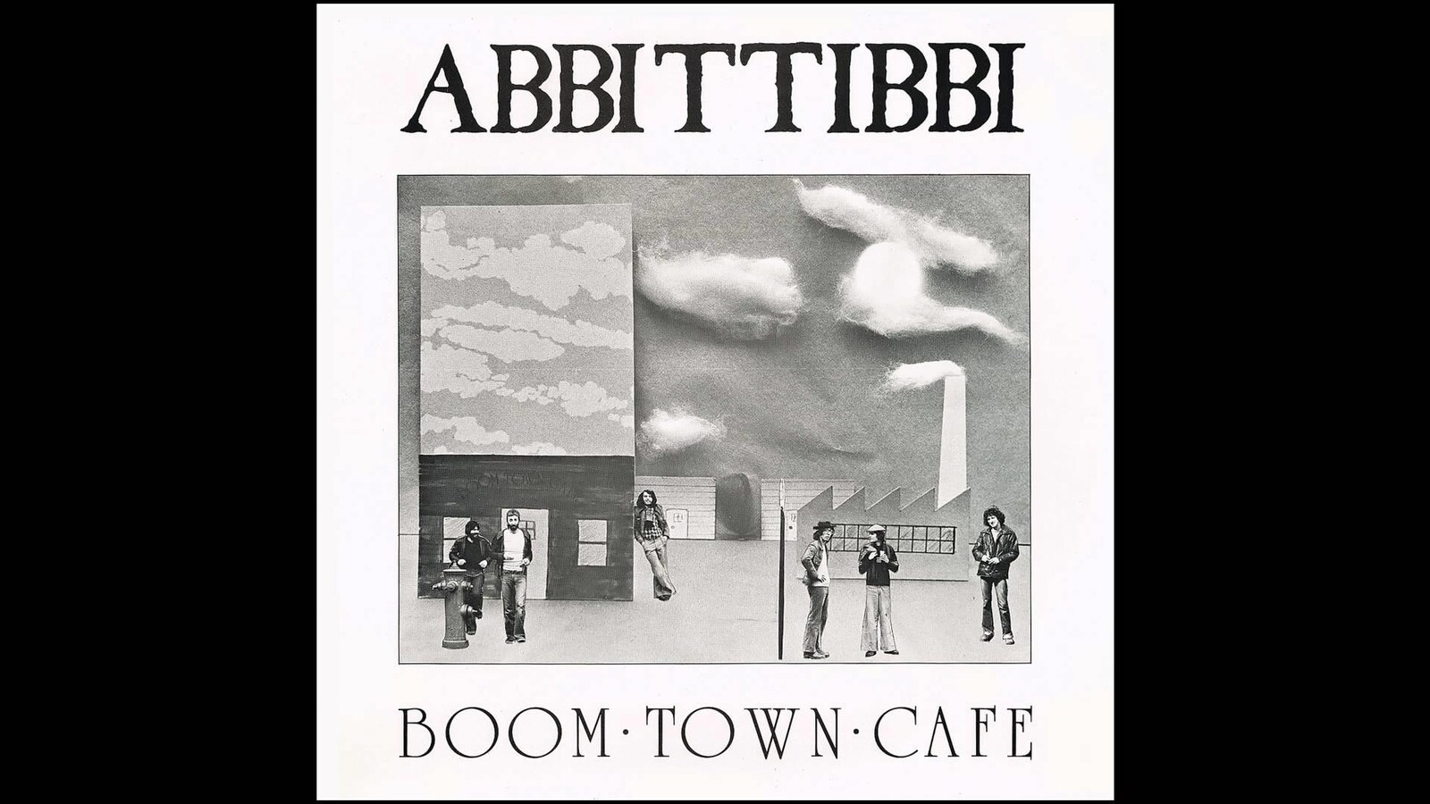 La pochette de l'album Boom Town Café, d'Abbittibbi.