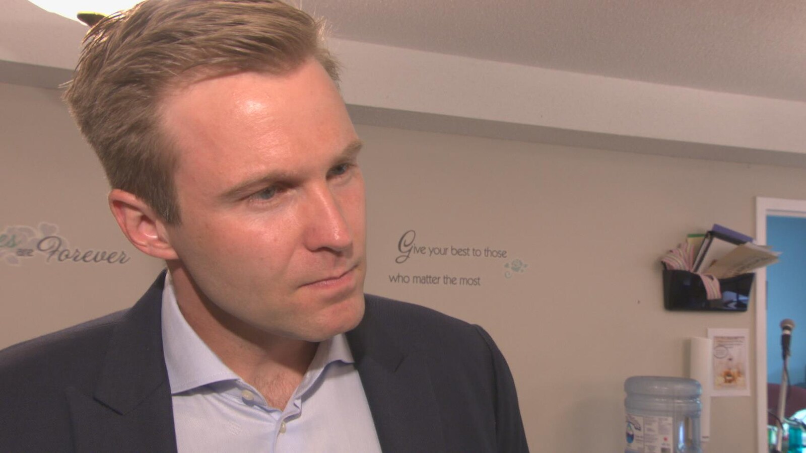 Le premier ministre Brian Gallant en entrevue à Radio-Canada.