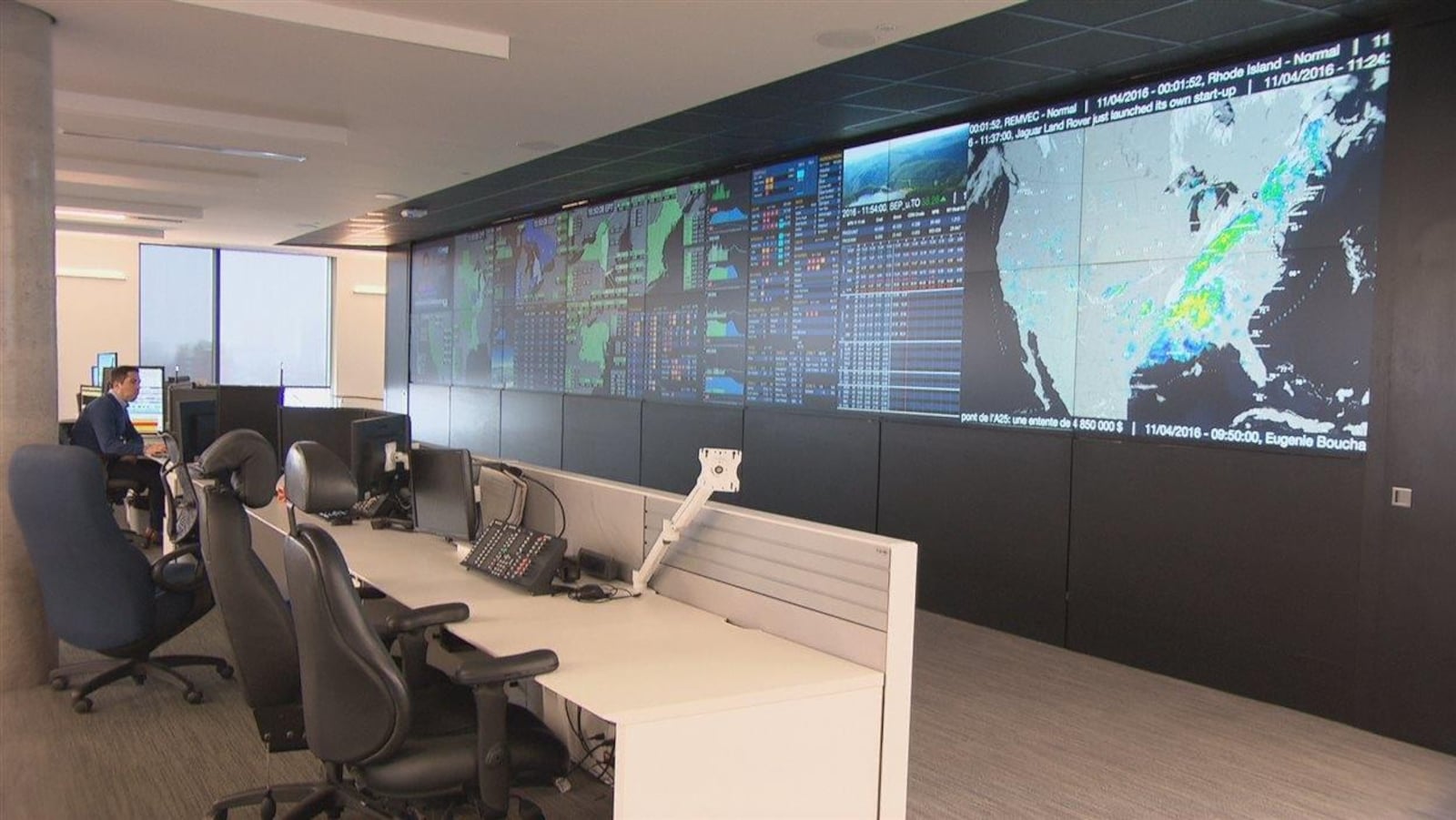 Une centrale de contrôle de l'entreprise Brookfield. (Archives)