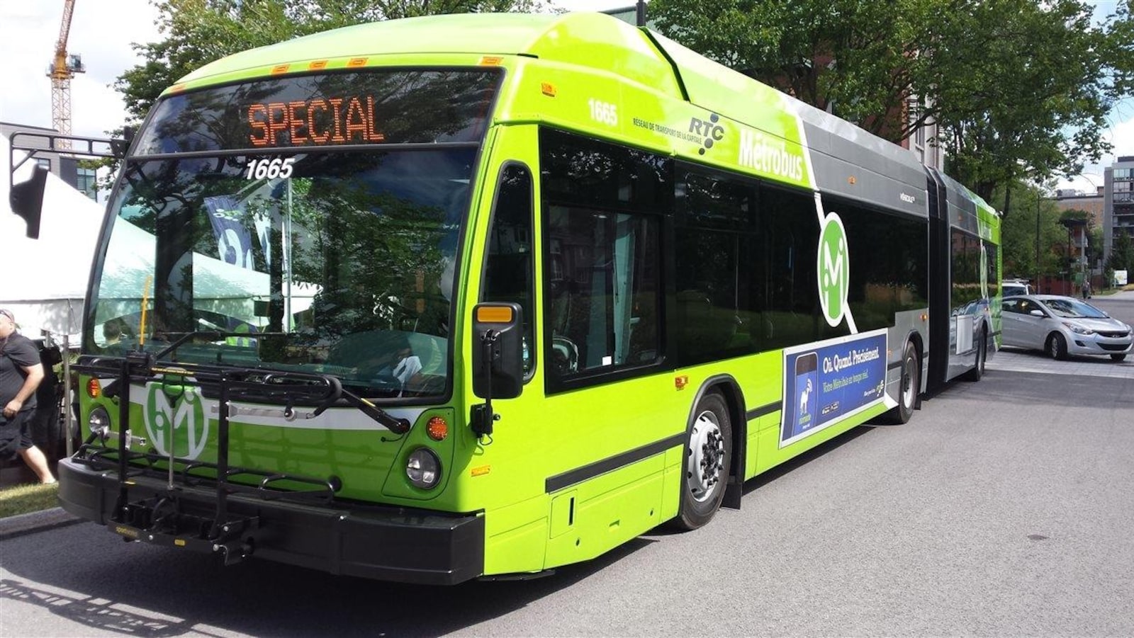 Un autobus hybride du RTC