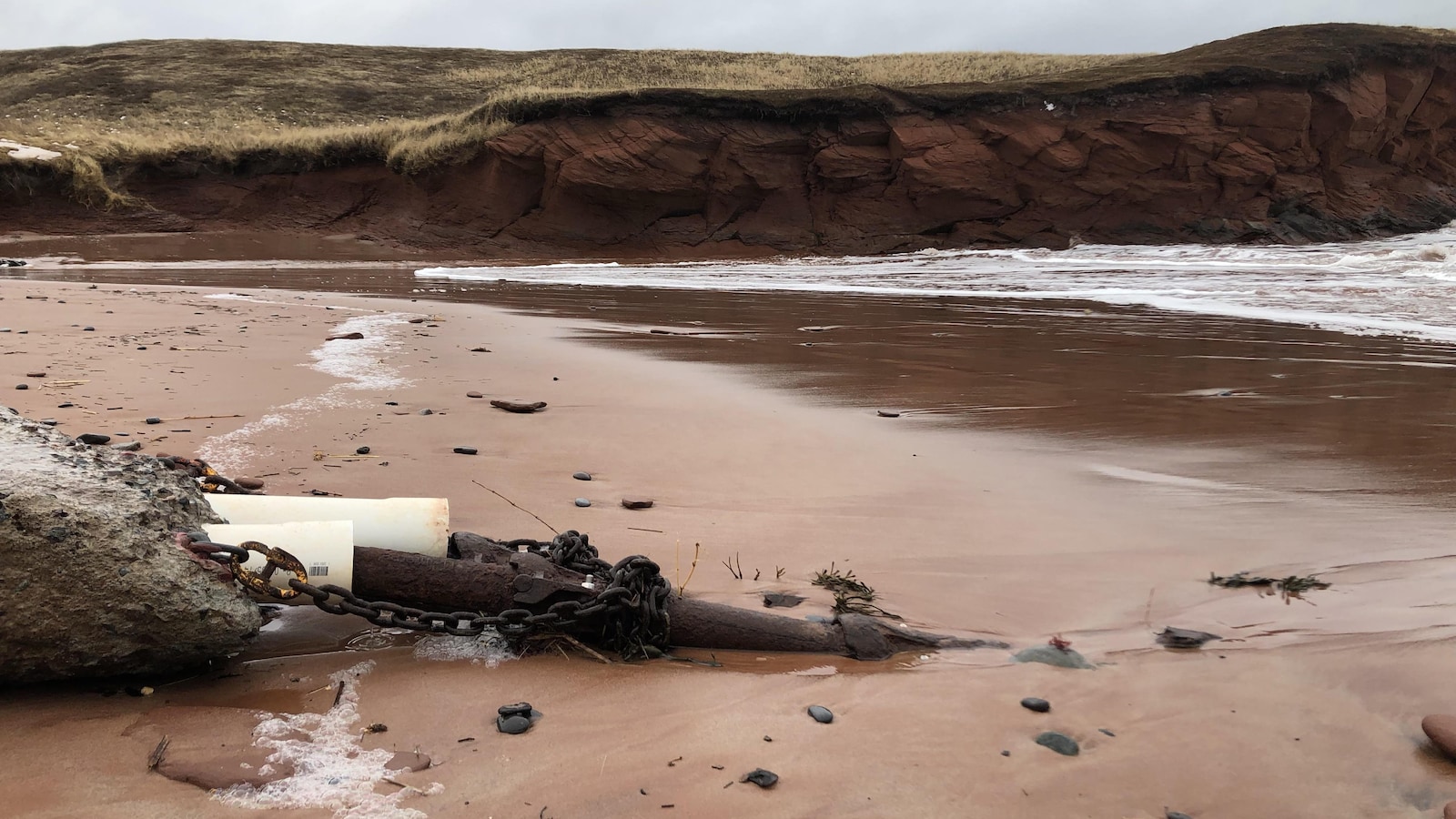 Les câbles sous-marins à l'Étang du Nord aux Îles-de-la-Madeleine