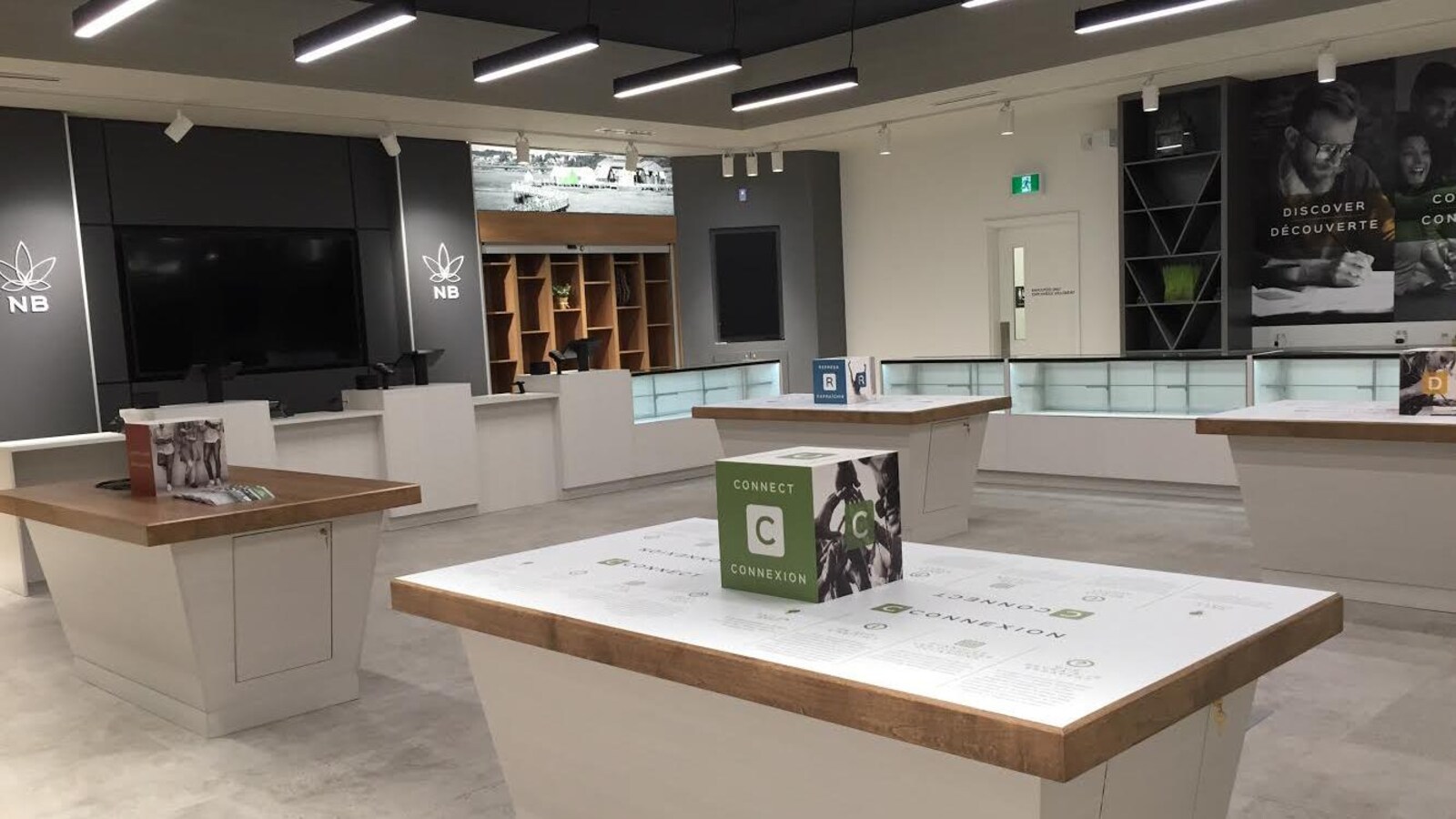 Les comptoirs du magasin