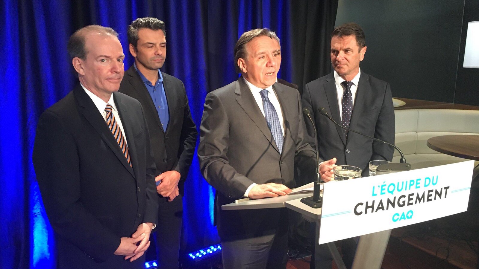 François Legault annonce la candidature d'André Bachand dans Richmond.