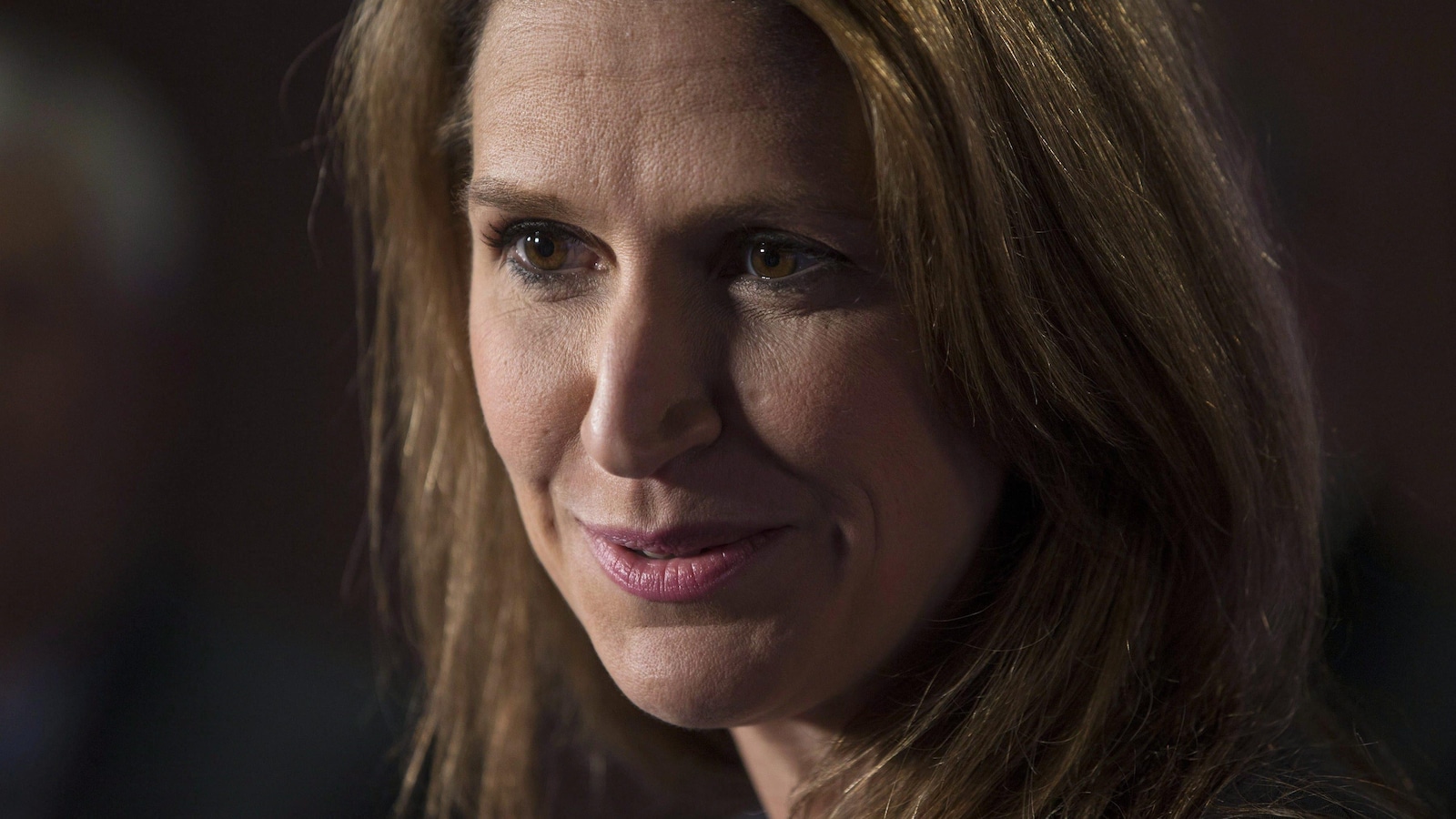 Caroline Mulroney lors du débat des candidats à la direction du Parti progressiste-conservateur de l'Ontario en février 2018