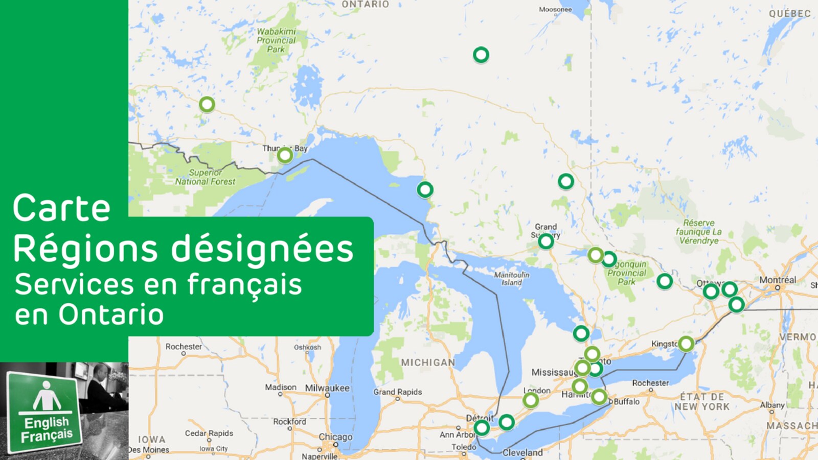 Photo d'une carte Google