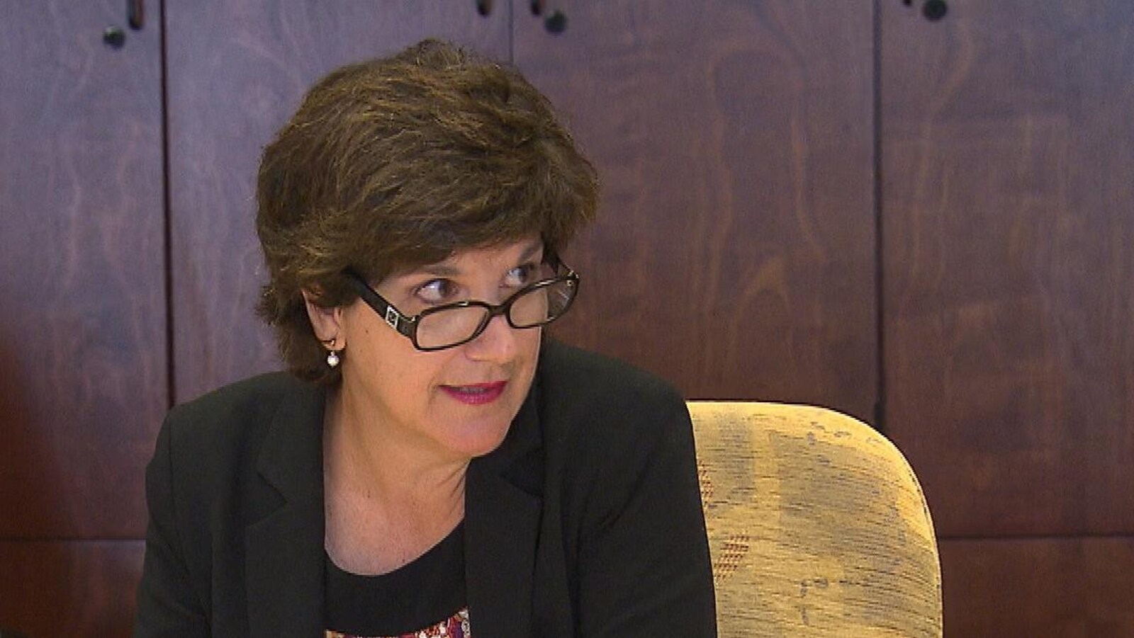 Catherine Cano en réunion.