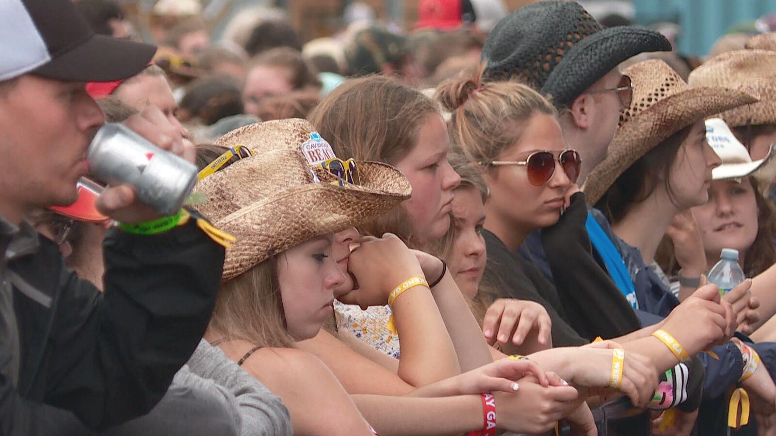 Des festivaliers.