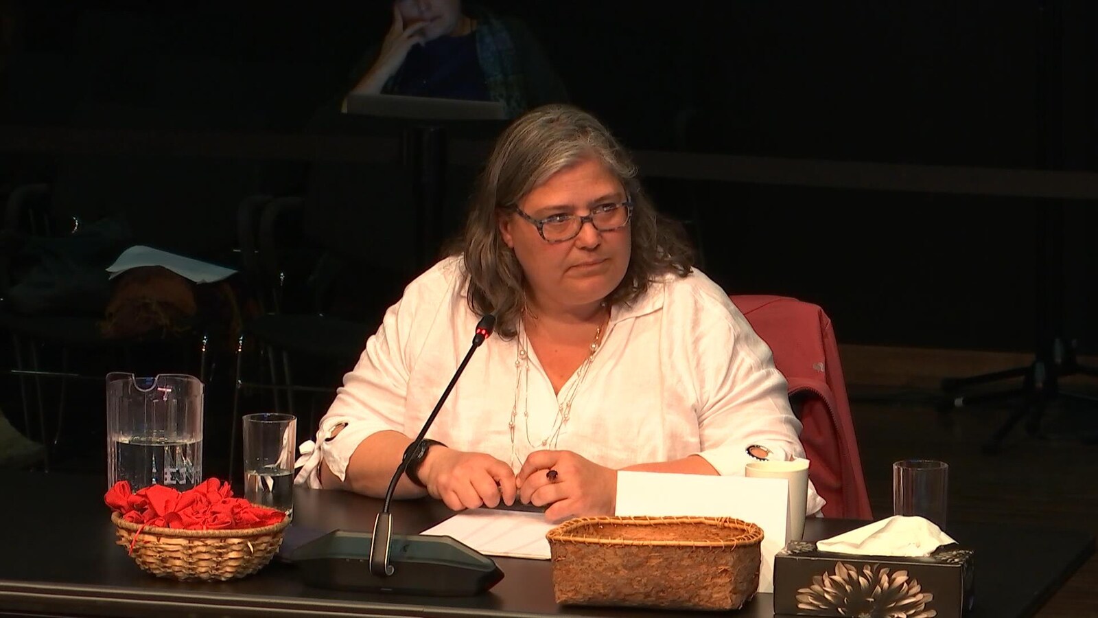 Céline Bellot lors de son témoignage.