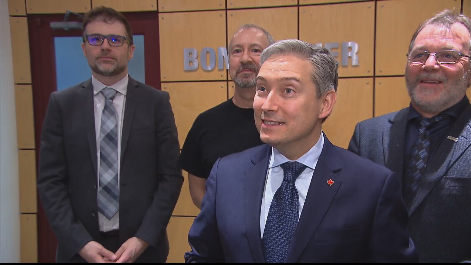 Le ministre fédéral de l'Infrastructure et des Collectivités, François-Philippe Champagne, était à La Pocatière, lundi.