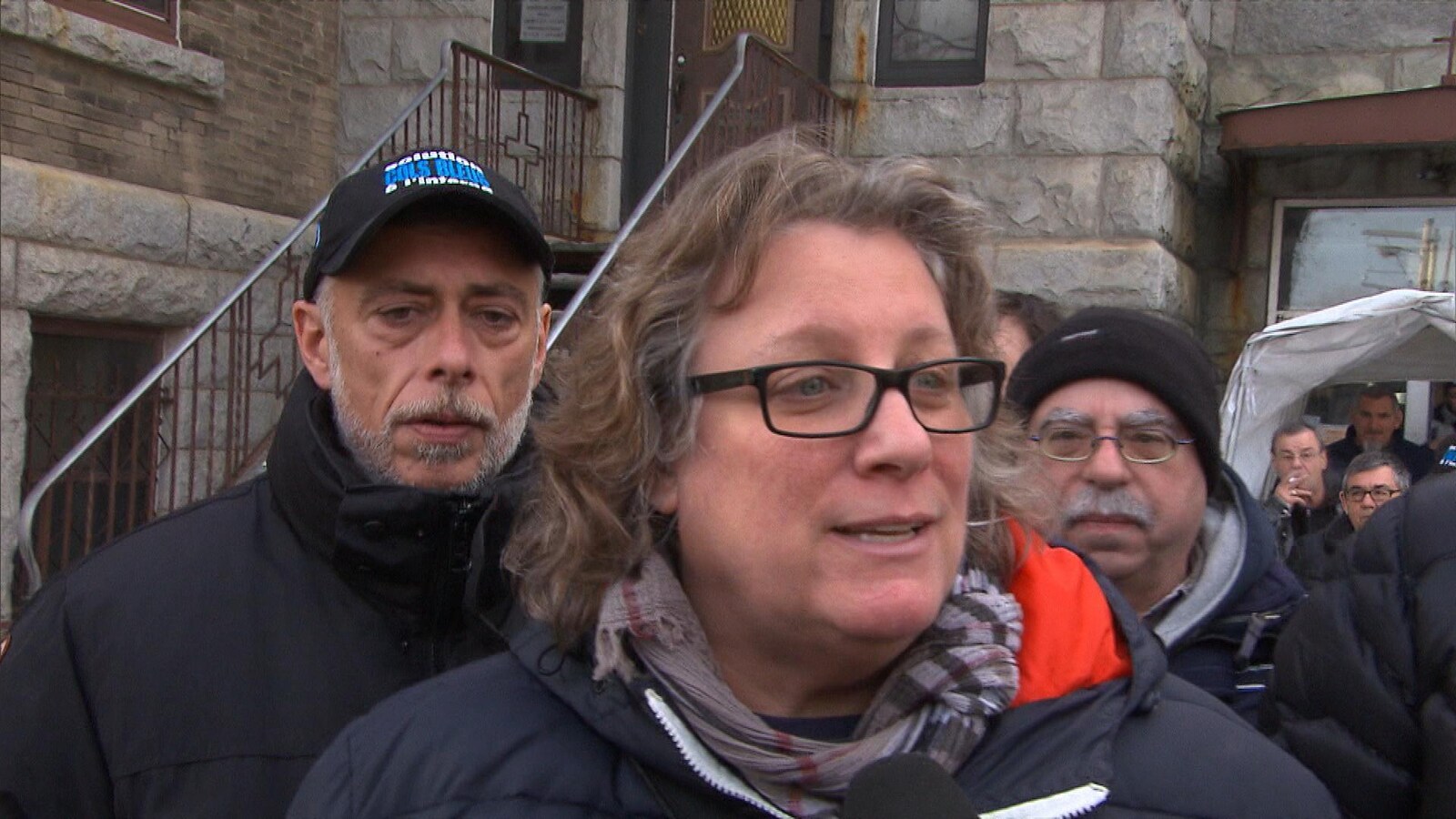 La présidente du Syndicat des cols bleus regroupés de Montréal, Chantal Racette