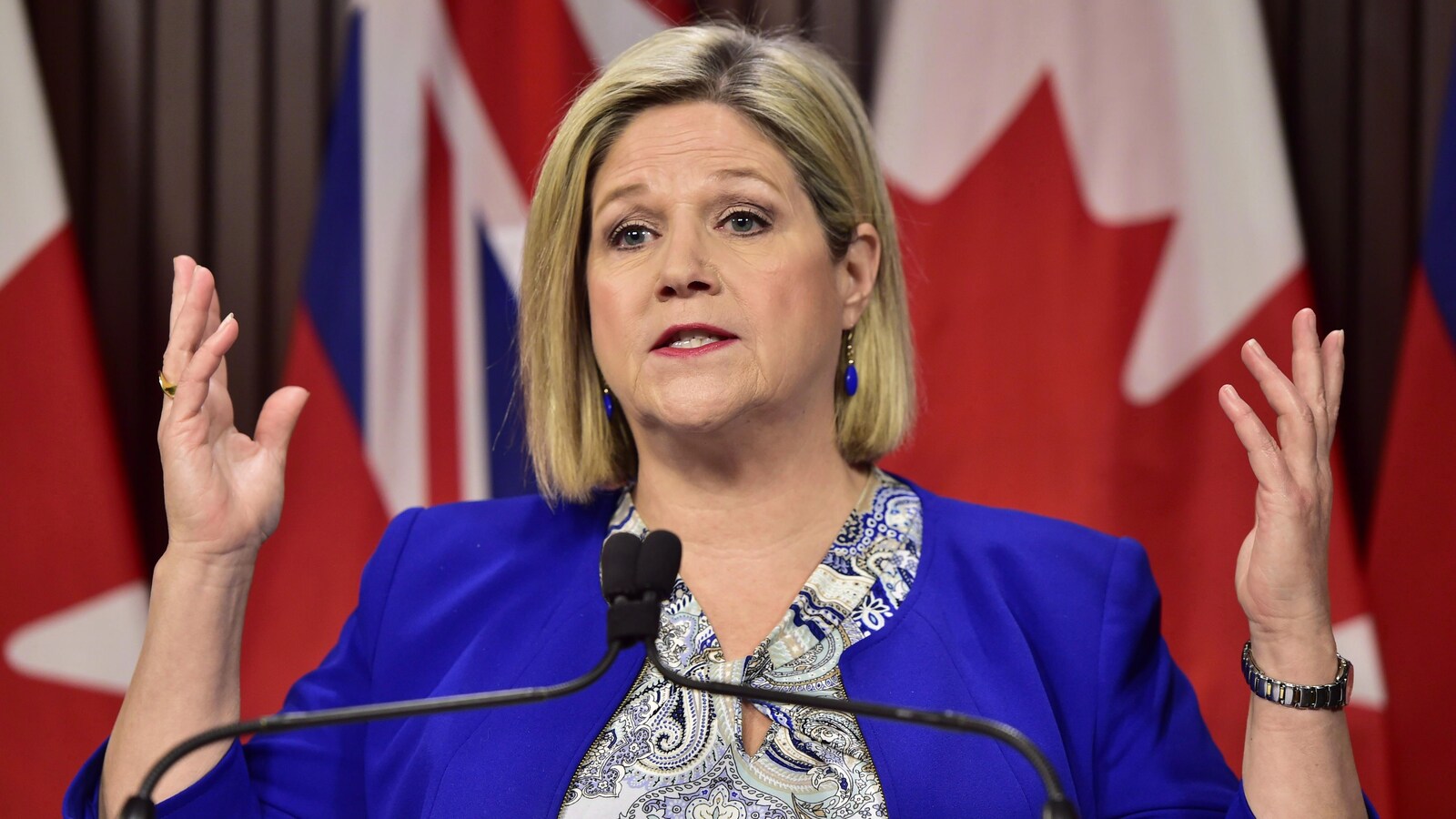 La chef du NPD ontarien Andrea Horwath