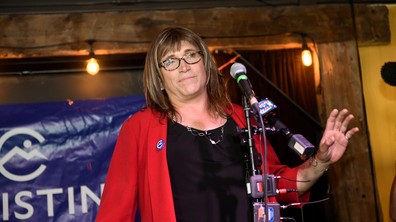 Christine Hallquist, une femme transgenre, candidate démocrate au poste de gouverneur du Vermont.